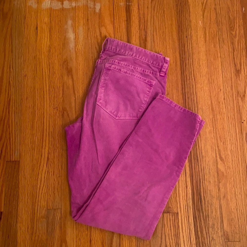 courdoroy Neon Purple Low Rise Jeans